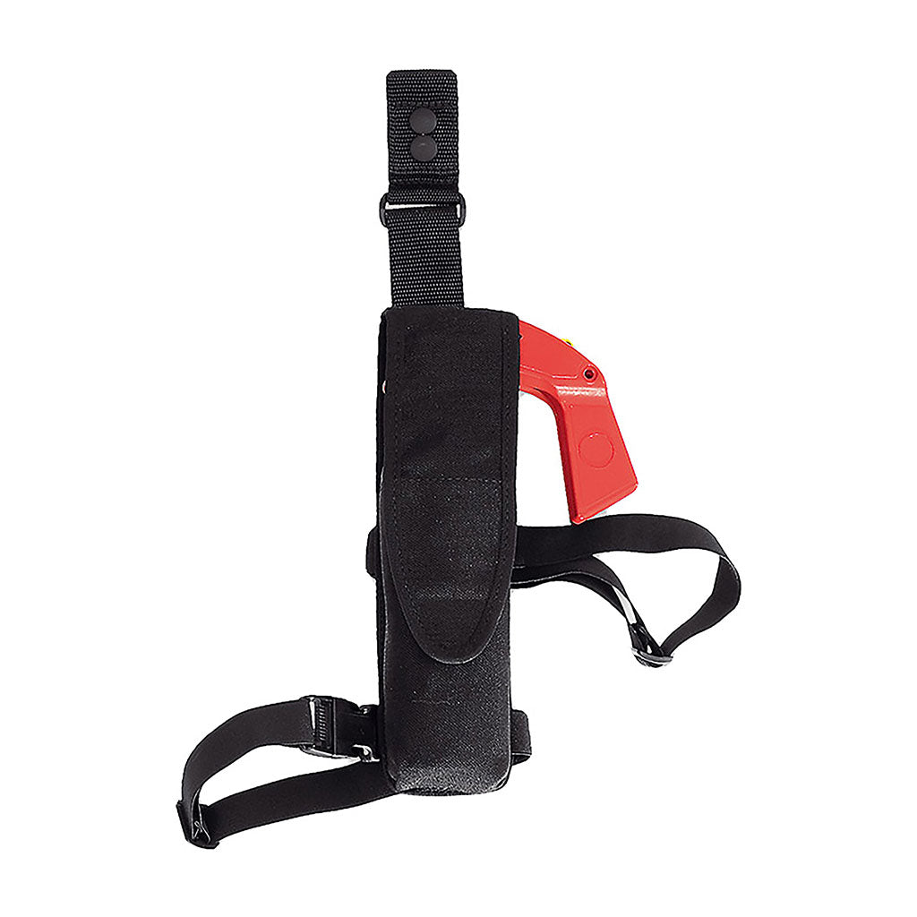 Porte-aérosol de cuisse King Cobra 300 ml à rabat double pression et deux élastiques