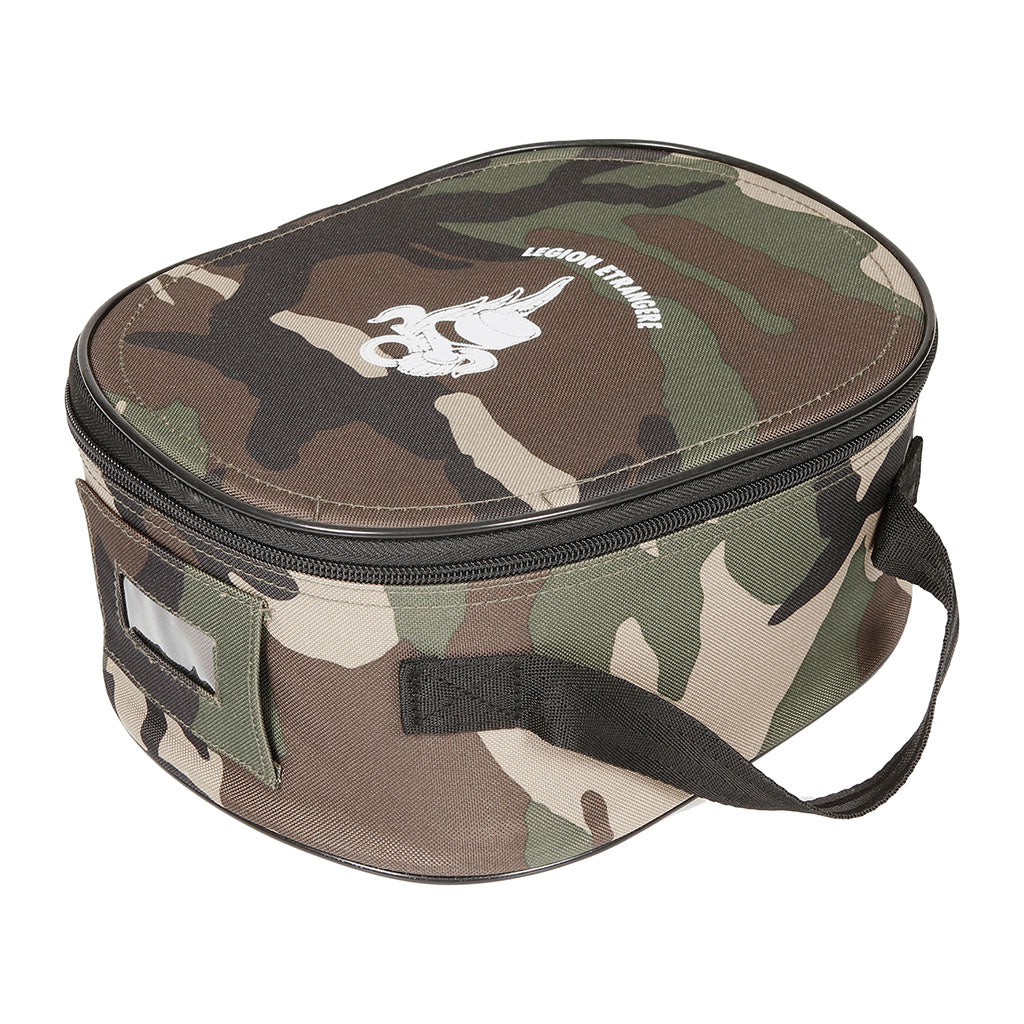 Porte-képi Légion Ares avec étui à médailles intégré, poignée et miroir intérieur