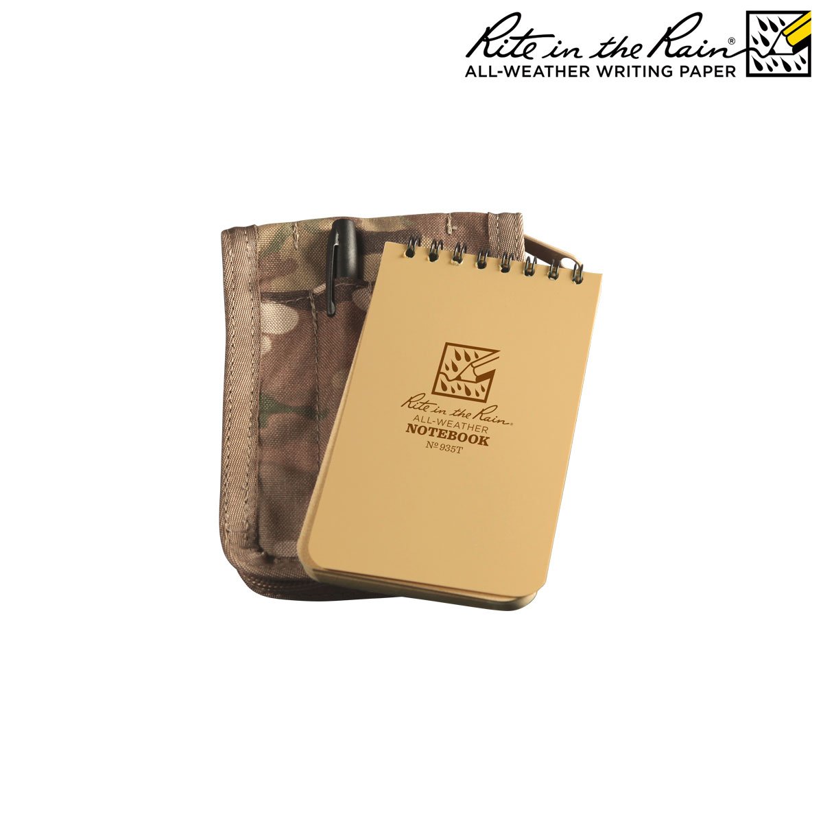 Papier étanche Kit Carnet 7.6 X 12.7cm à Spirale avec stylo et housse Cordura Rite In The Rain