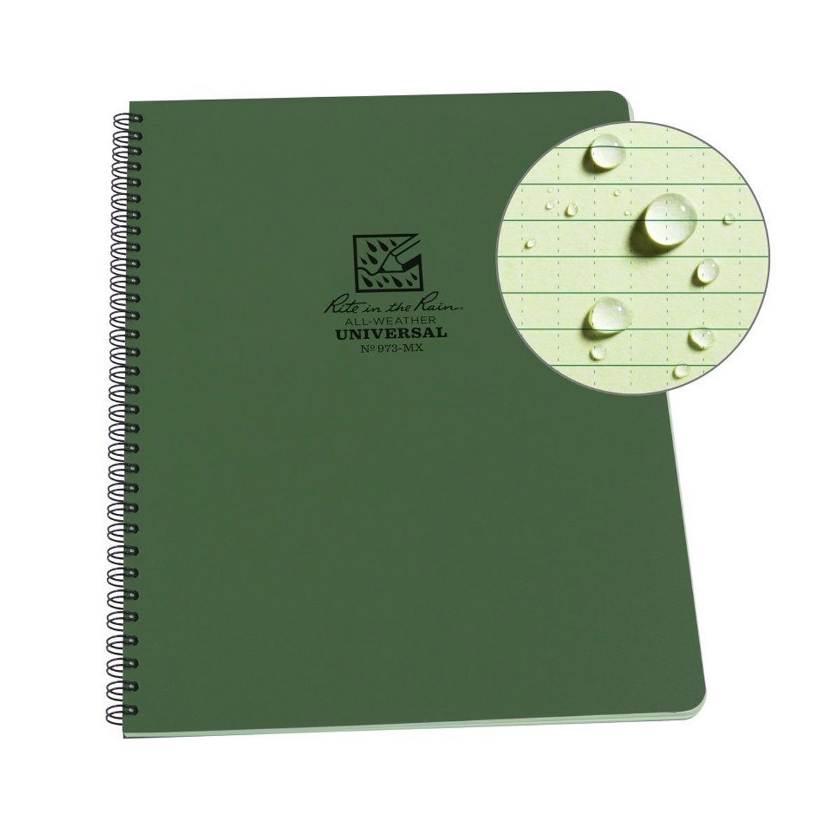 Carnet Rite In The Rain à spirale latérale 21,5 × 27,9 cm 84 pages réglure Universal