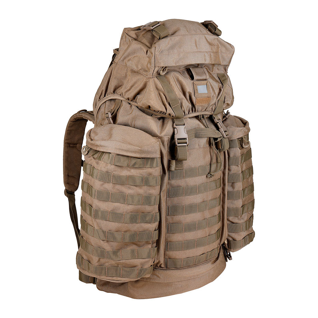 Sac à dos de combat Ares 100 L couvre-sac intégré et poches latérales amovibles MOLLE