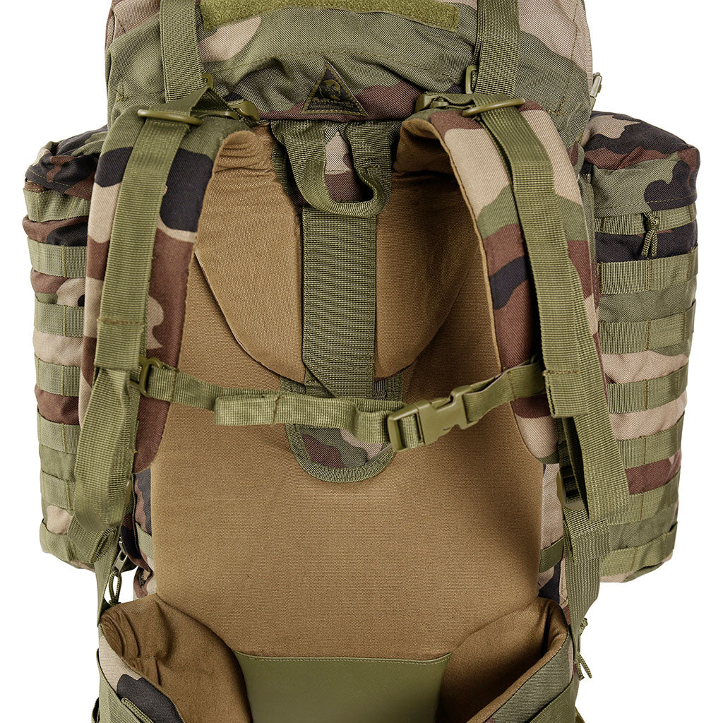 Sac à dos de combat Ares 100 L couvre-sac intégré et poches latérales amovibles MOLLE