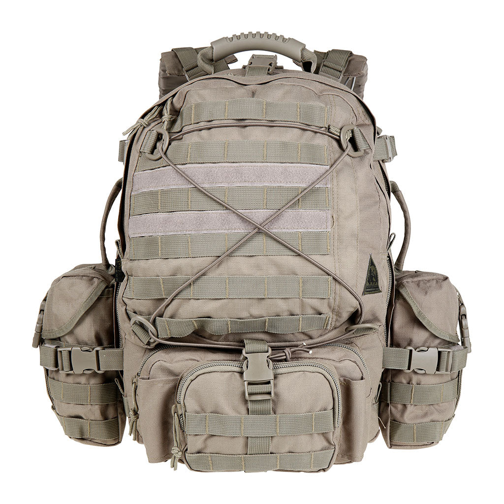 Sac à dos de combat Ares Cougar 45 L ceinture ventrale amovible et bandes MOLLE