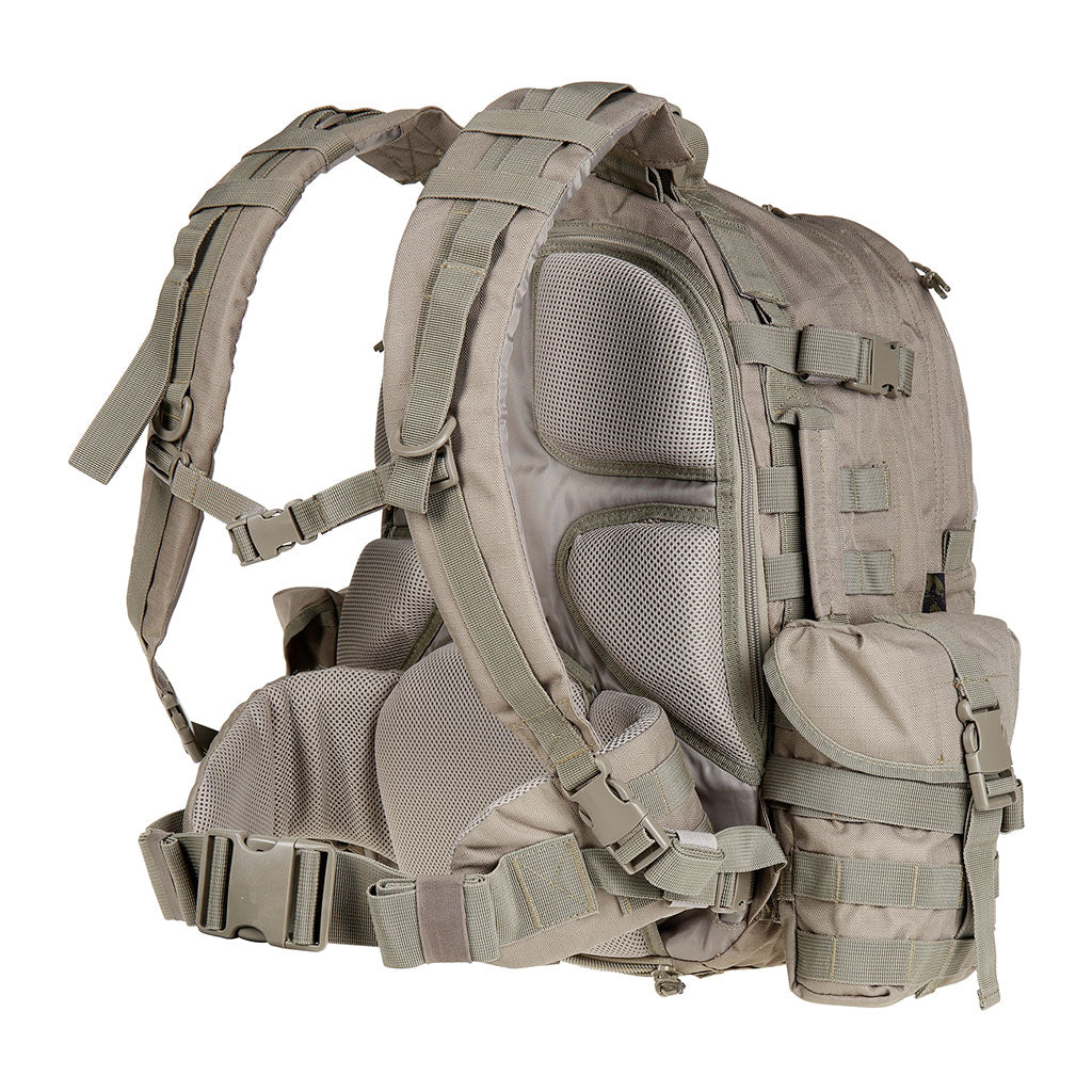 Sac à dos de combat Ares Cougar 45 L ceinture ventrale amovible et bandes MOLLE