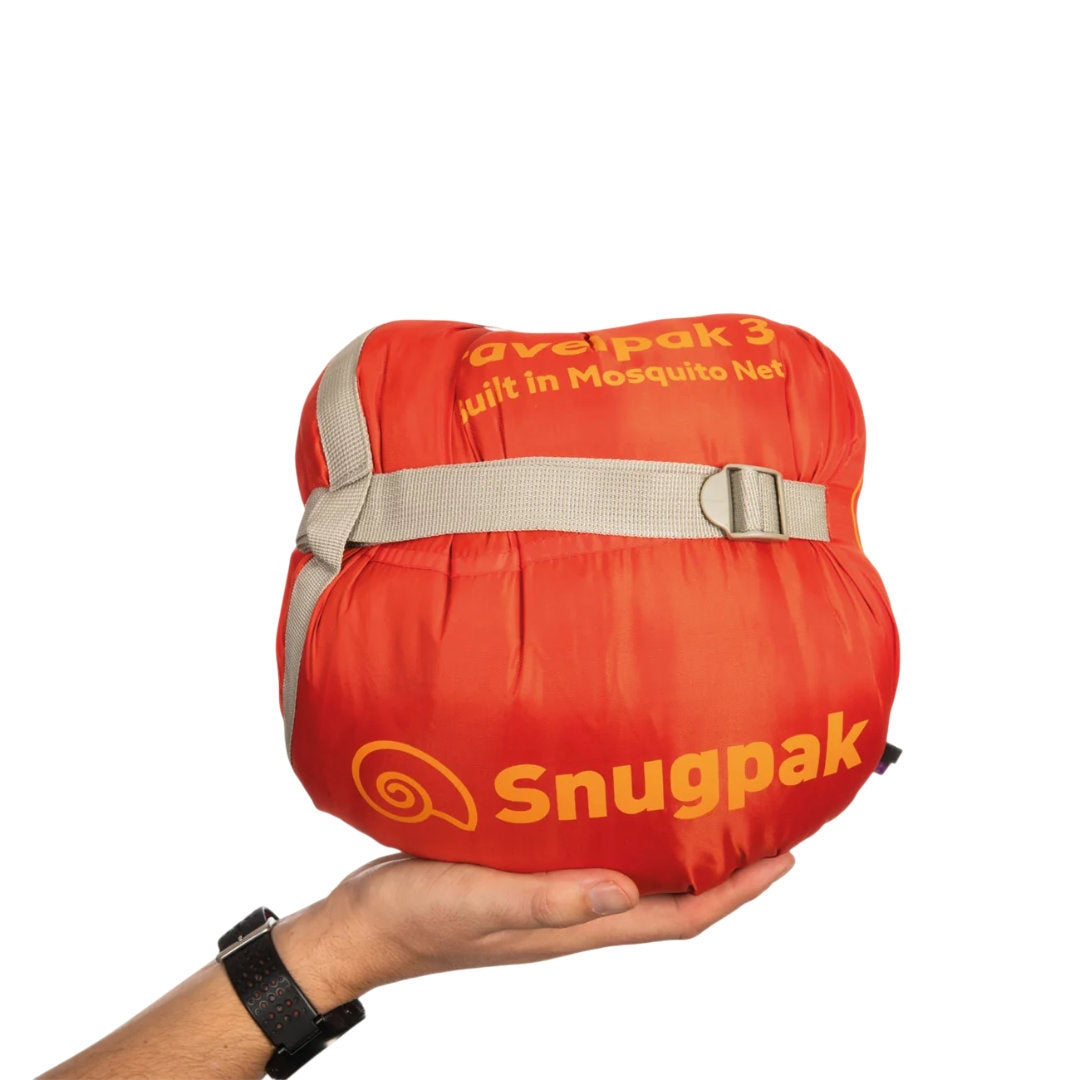 Sac de couchage Snugpak TravelPak 3 confort -3 °C moustiquaire intégrée 1,5 kg