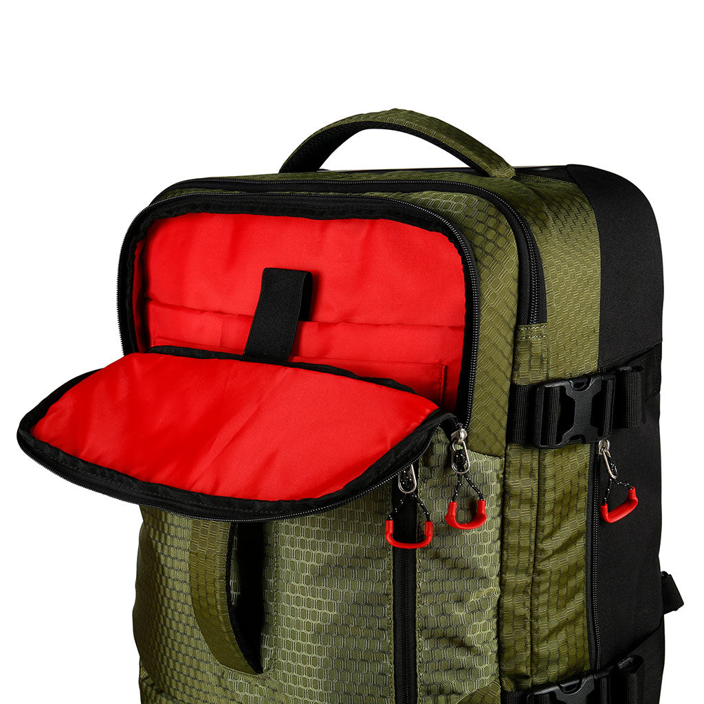 Sac de voyage cabine à roulettes Ares Elite Case 48 L toile Ripstop poche ordinateur