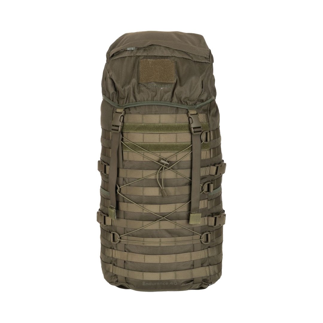 Sac à dos tactique Snugpak Endurance 40 litres en nylon 600D avec plus de 150 points MOLLE