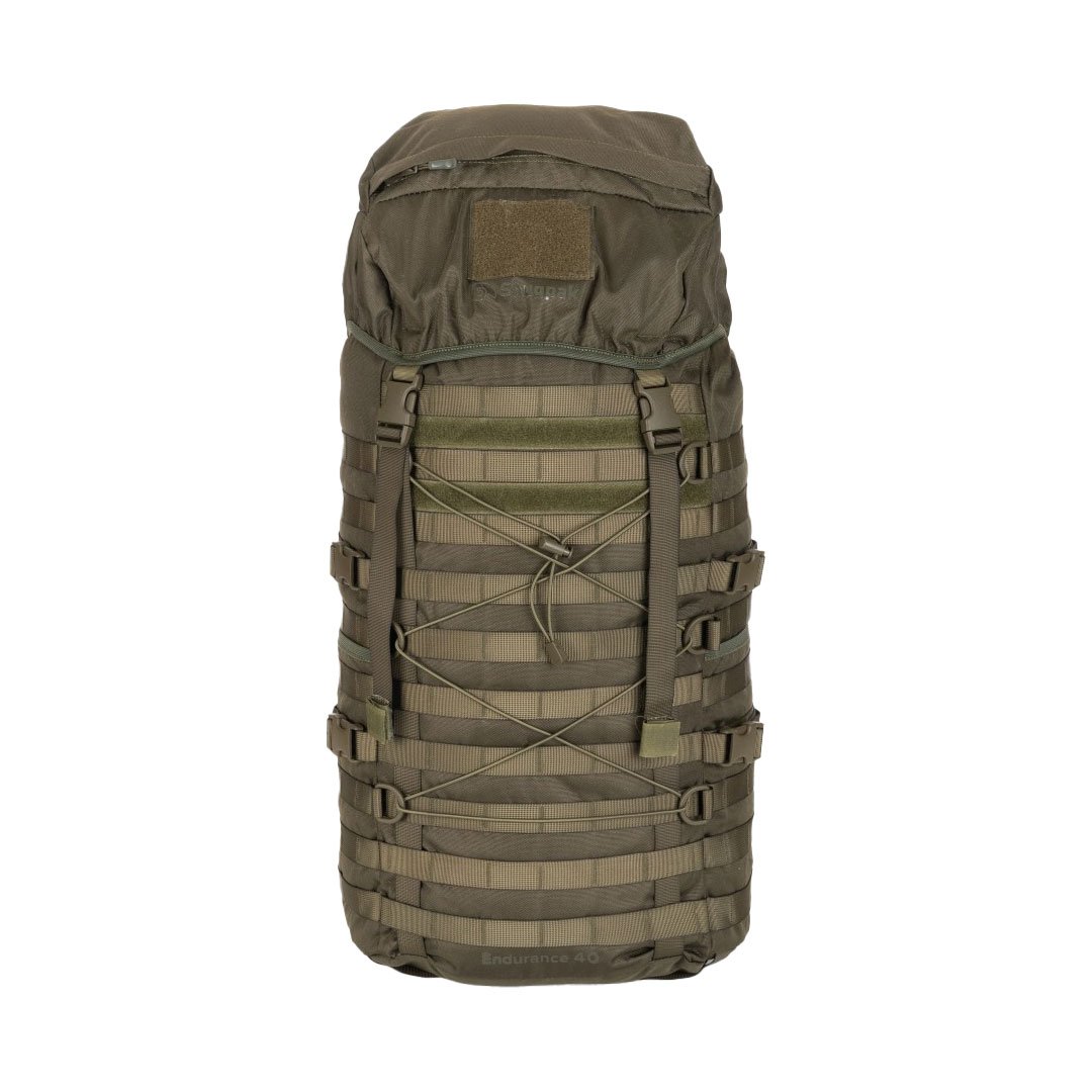 Sac à dos tactique Snugpak Endurance 40 litres en nylon 600D avec plus de 150 points MOLLE