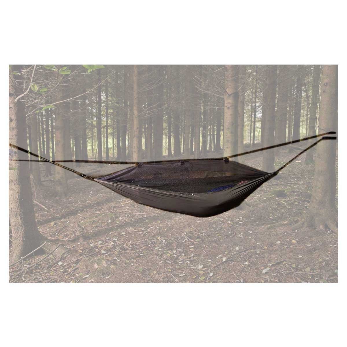 Hamac Snugpak Tropical toile de parachute 275 x 135 cm charge 180 kg avec suspensions