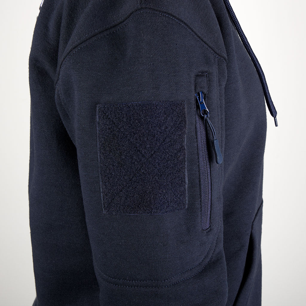 Sweat à capuche Ares polycoton 350 g/m² brodé FRENCH FORCES poche de manche