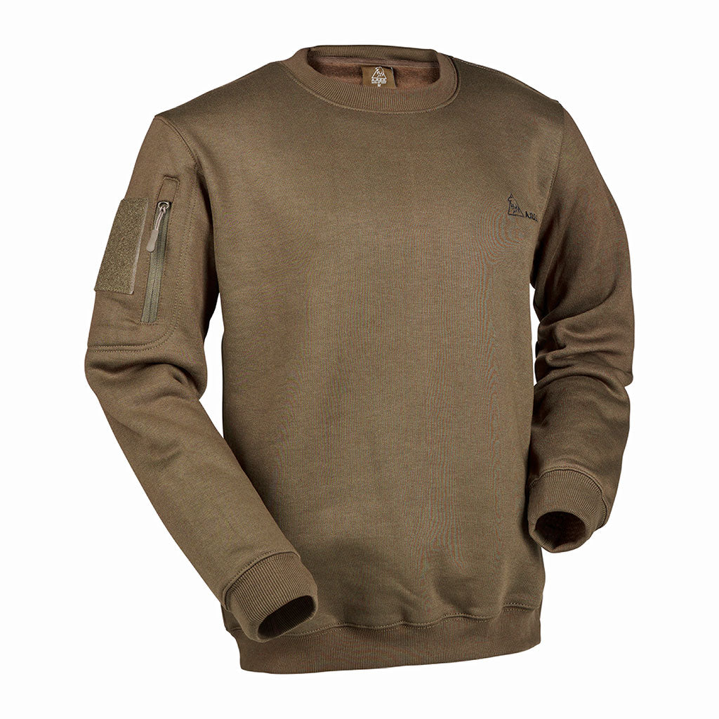 Sweat-shirt Ares col rond polycoton 350 g/m² brodé FRENCH ARMY au dos