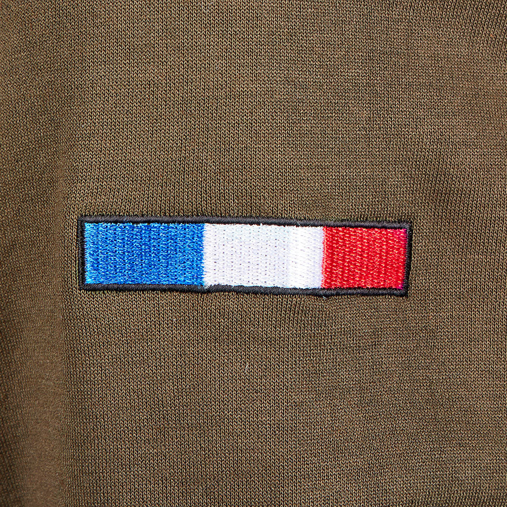 Sweat-shirt Ares col rond polycoton 350 g/m² brodé FRENCH ARMY au dos