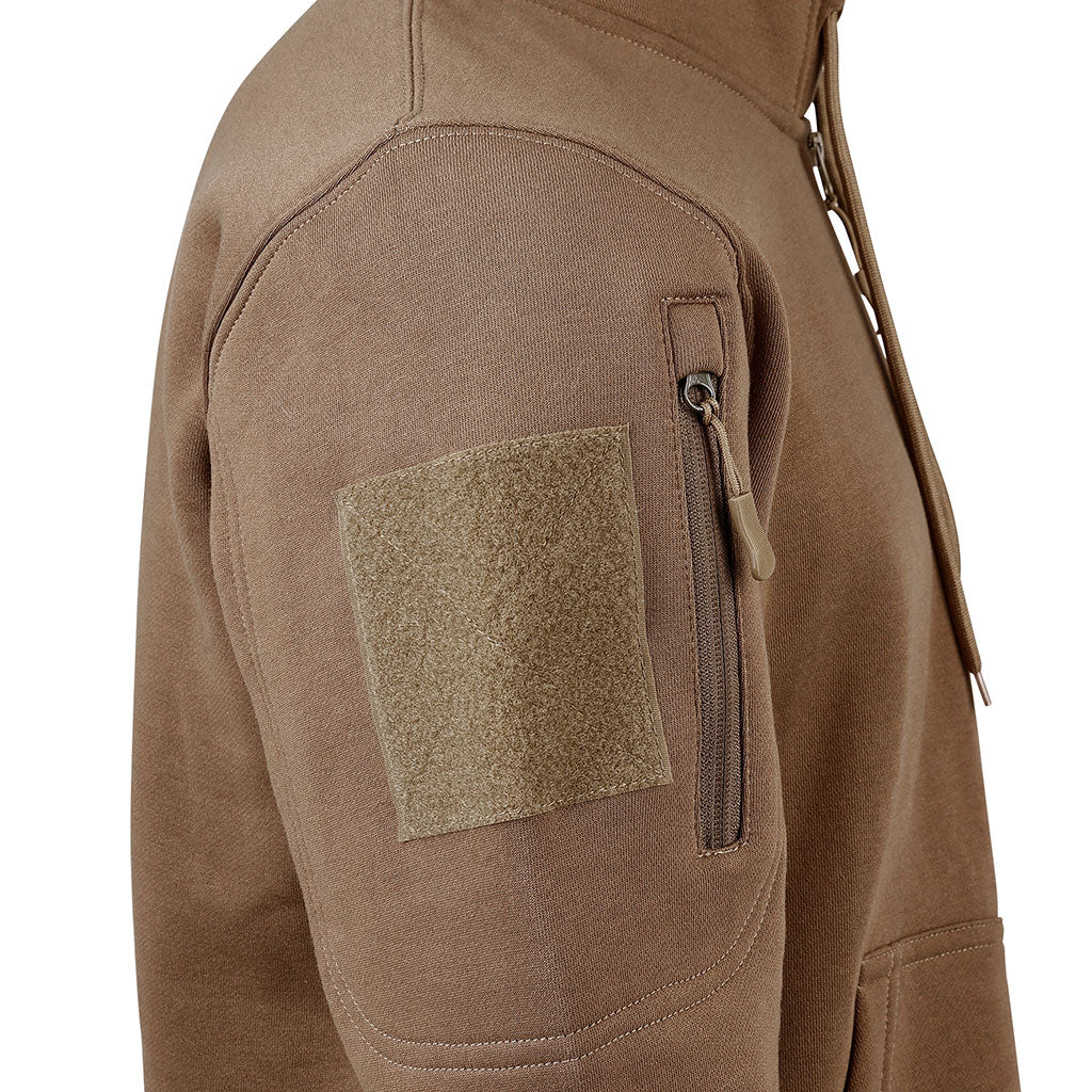 Sweat à capuche Ares à fermeture à glissière polycoton 350 g/m² poches fermées