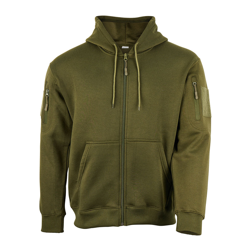 Sweat à capuche Ares à fermeture à glissière polycoton 350 g/m² poches fermées