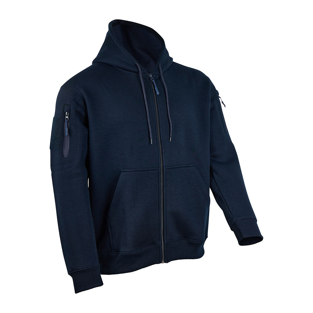 Sweat à capuche Ares à fermeture à glissière polycoton 350 g/m² poches fermées
