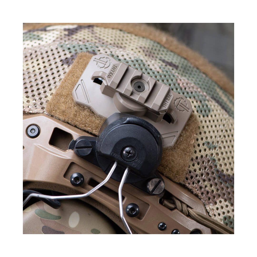 Support de lampe pour casque Thyrm VariArc-VS avec montage Picatinny et montage Scout fournis