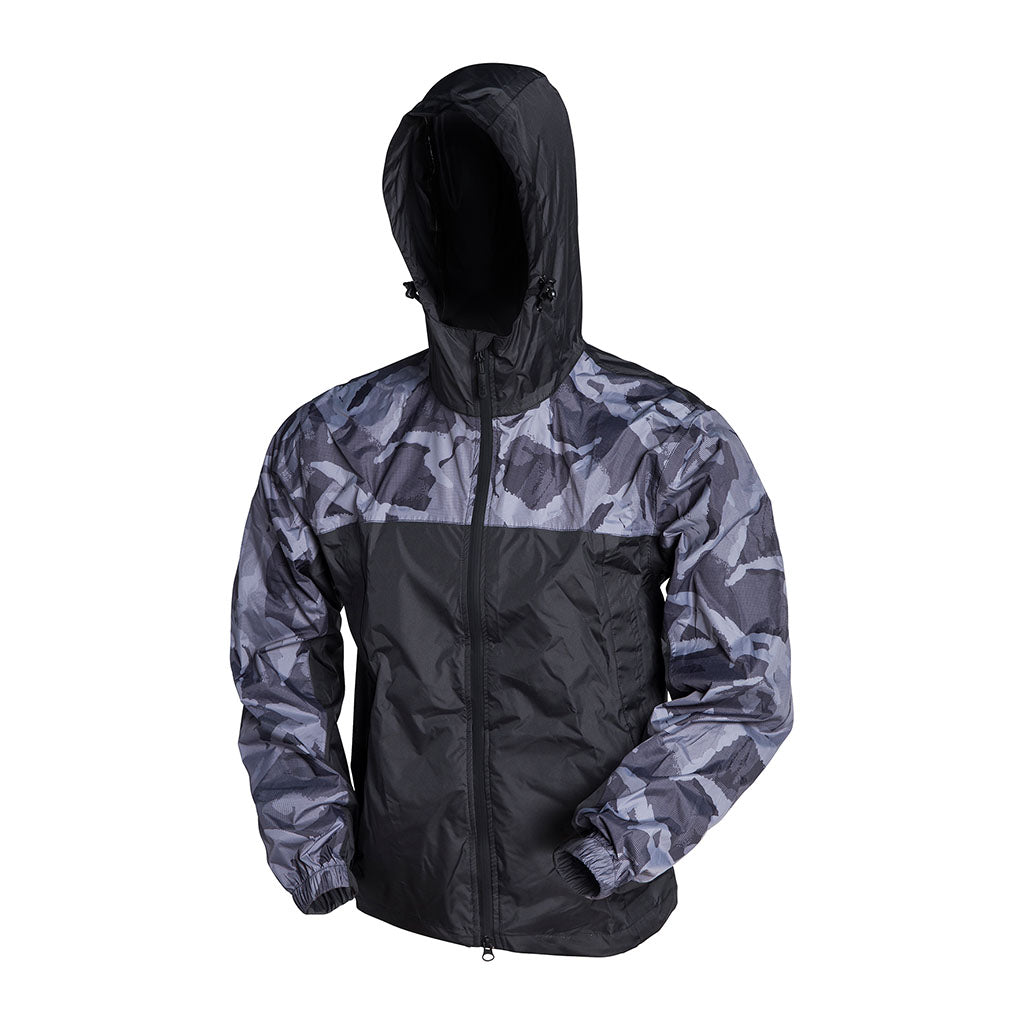 Veste de pluie Ares coupe-vent respirant à fermetures étanches et poches à rabat