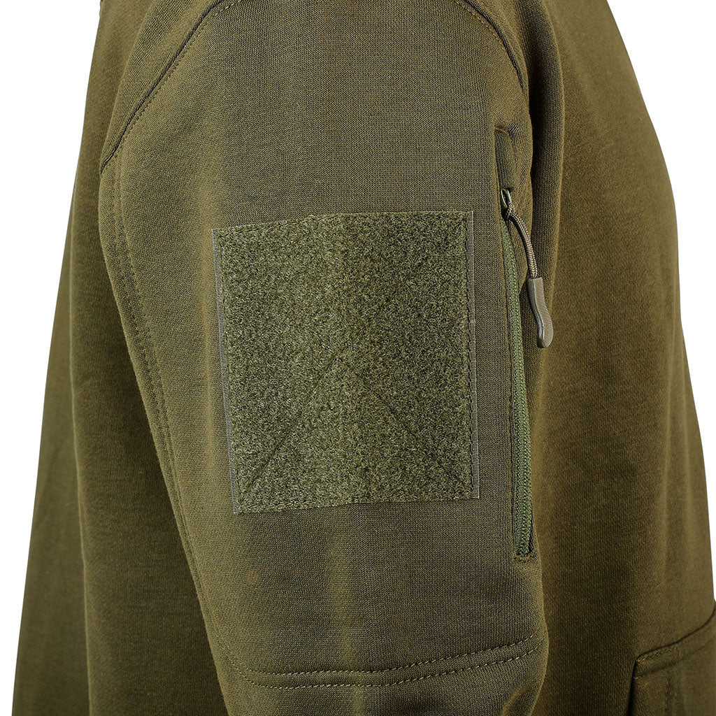 Sweat à glissière Ares French Army polycoton 350 g/m² brodé dos et drapeau manche