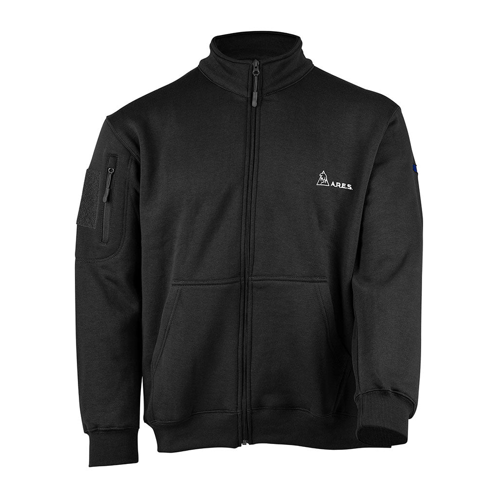 Sweat à glissière Ares French Army polycoton 350 g/m² brodé dos et drapeau manche