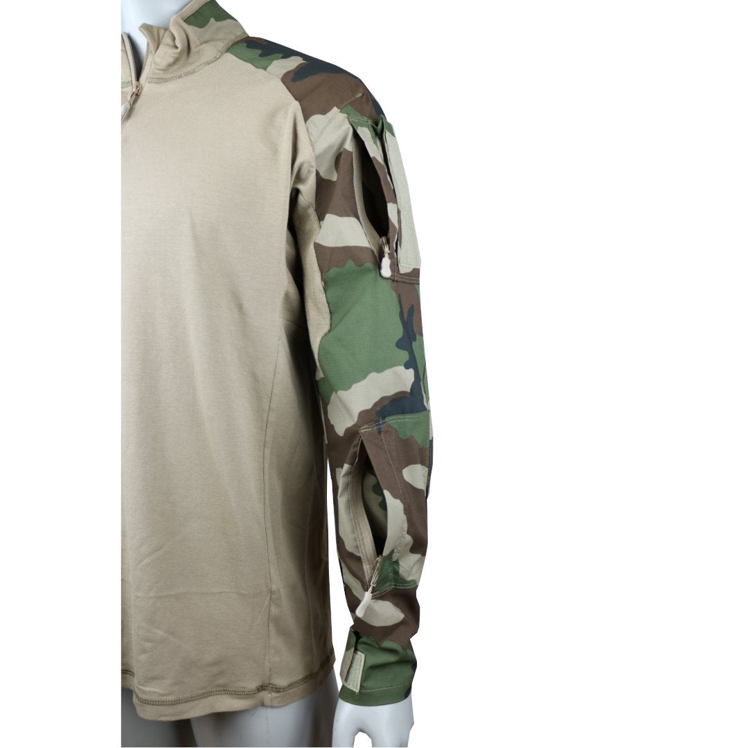 Chemise de combat UBAS Vigilant manches miniripstop polycoton 50/50 et coudes renforcés