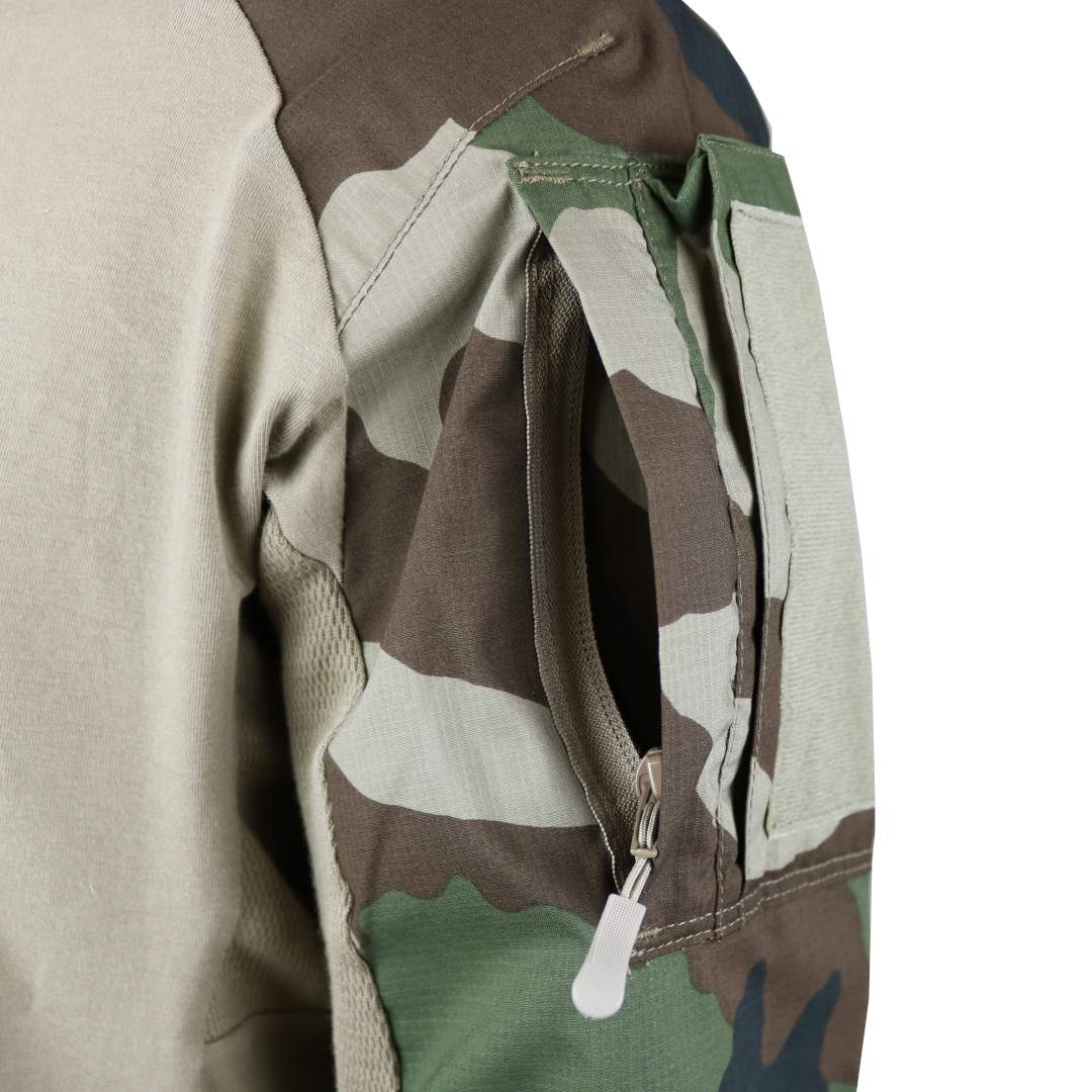 Chemise de combat UBAS Vigilant manches miniripstop polycoton 50/50 et coudes renforcés