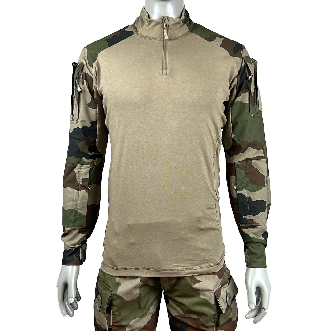 Chemise de combat UBAS Strong Vigilant torse coton extensible manches miniripstop polycoton
