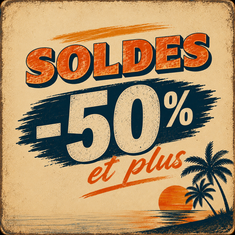 Soldes : −50 % et plus
