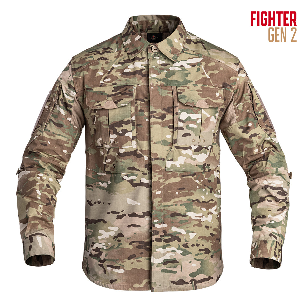 Chemise de combat A10 Equipment FIGHTER GEN 2 MultiCam en NyCo RipStop