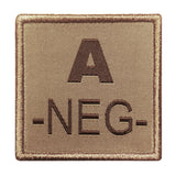 Patch groupe sanguin A10 Equipment brodé à fixation auto-agrippante, huit groupes au sélecteur