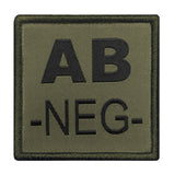 Patch groupe sanguin A10 Equipment brodé à fixation auto-agrippante, huit groupes au sélecteur