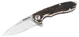 Couteau pliant Boker Wilki H acier 14C28N lame 80 mm lame drop point