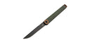 Couteau pliant Boker Plus Kaizen Green Canvas Micarta acier D2 lame 79 mm