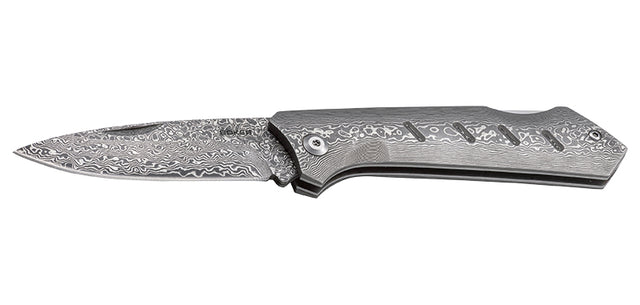 Couteau pliant Boker Plus Damascus Dominator acier Damas lame 84 mm