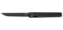 Couteau pliant Boker Plus Kaizen All Black S35VN acier CPM S35VN lame 75 mm
