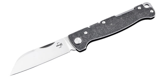 Couteau pliant Boker Plus Atlas Backlock Sheepfoot acier D2 lame 68 mm