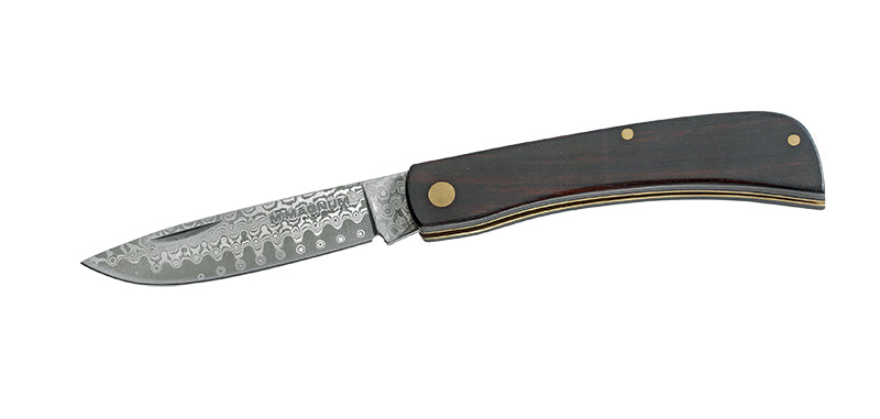 Couteau pliant Boker Magnum Eb ne Rangebuster Damascus acier Damas lame 67 mm