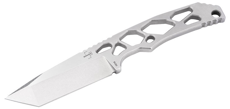 Couteau à lame fixe Boker Plus Superlight Tanto acier D2 lame 73 mm
