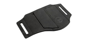 Holster EDC Boker ED-Three en cuir nubuck 3 logements passant jusqu'à 4,4 cm