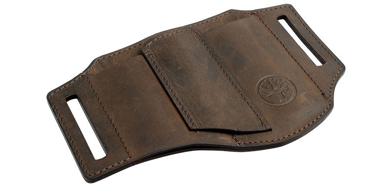 Holster EDC Boker ED-Three en cuir nubuck 3 logements passant jusqu'à 4,4 cm