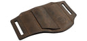Holster EDC Boker ED-Three en cuir nubuck 3 logements passant jusqu'à 4,4 cm