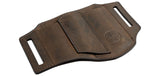 Holster EDC Boker ED-Three en cuir nubuck 3 logements passant jusqu'à 4,4 cm