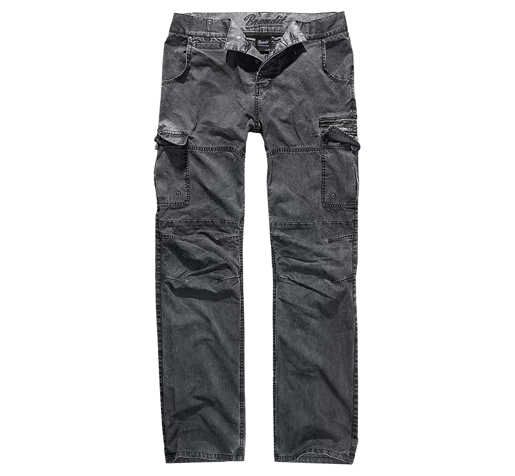 Pantalon Brandit Rocky Star coton 100 % coupe étroite teinture délavée coutures aux genoux