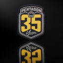 Patch moral Pentagon 35e anniversaire tissé polyester dos auto-agrippant 55 x 70 mm