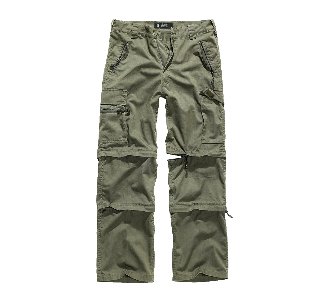 Pantalon tactique Brandit Savannah polycoton 65/35 déperlant poches à glissière bas réglables
