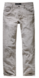 Jean Brandit Jake Denim coton extensible délavé à la pierre coupe droite et taille standard