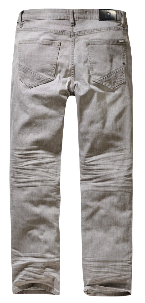 Jean Brandit Jake Denim coton extensible délavé à la pierre coupe droite et taille standard