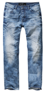 Jean Brandit Will Denim coton et élasthanne délavé à la pierre coupe droite trois longueurs