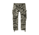 Pantalon cargo Brandit Pure Slim Fit coton 100 % huit poches et taille réglable par cordon