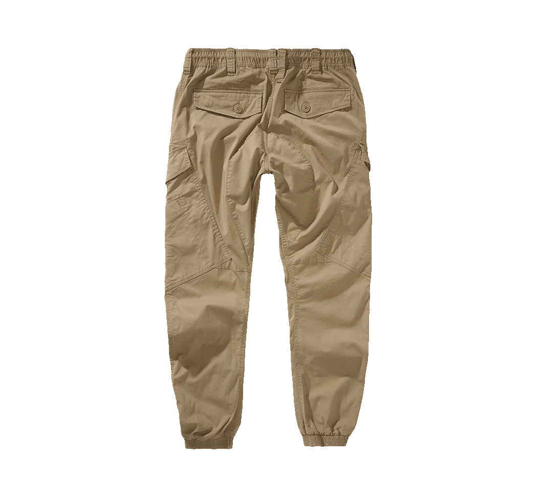 Pantalon Brandit Ray Vintage coton léger assise renforcée six poches et bas resserrés