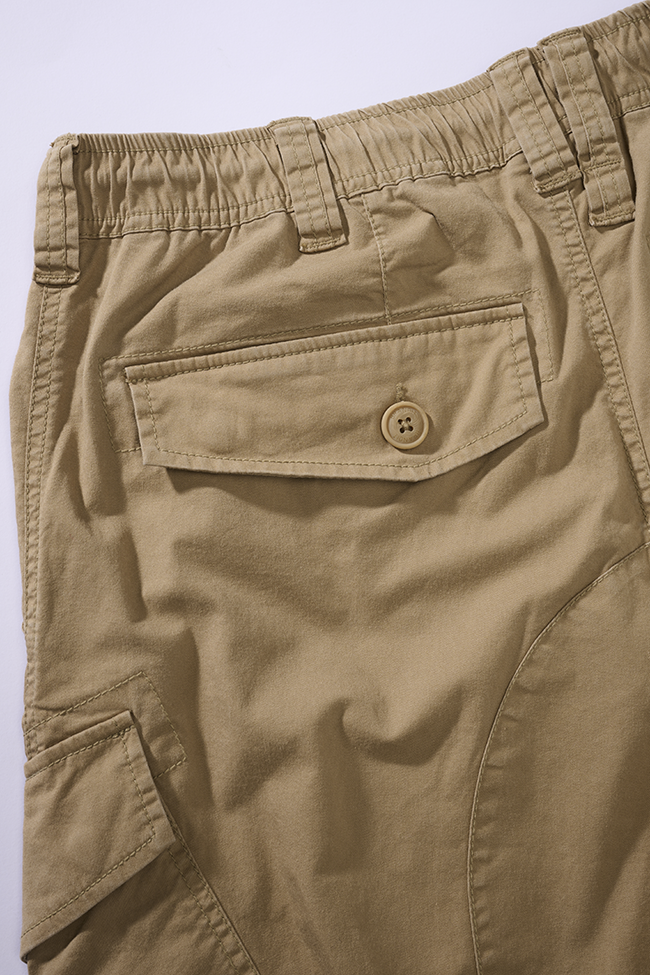 Pantalon Brandit Ray Vintage coton léger assise renforcée six poches et bas resserrés